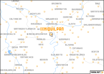 map of Ixmiquilpan
