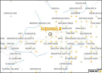 map of Ixquihuila