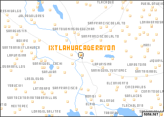 map of Ixtlahuaca de Rayón
