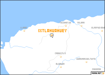 map of Ixtlahuahuey