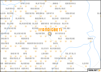 map of Iyano Igbeti