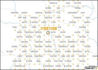 map of Iyoryina