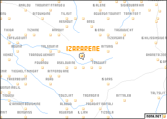 map of Izararene