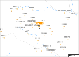 map of Īzar