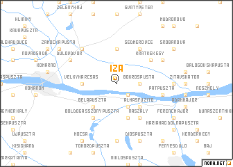 map of Iža