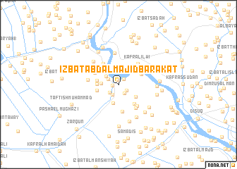 map of ‘Izbat ‘Abd al Majīd Barakāt