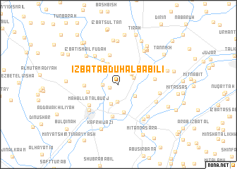 map of ‘Izbat ‘Abduh al Bābilī