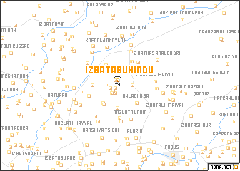 map of ‘Izbat Abū Hindū