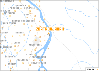 map of ‘Izbat Abū Janāḩ