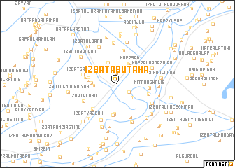 map of ‘Izbat Abū Ţaha