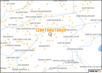 map of ‘Izbat Abū Ţāḩūn