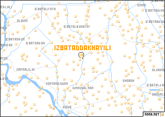 map of ‘Izbat ad Dakhāyilī