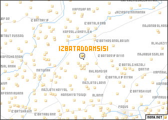 map of ‘Izbat ad Damsīsī