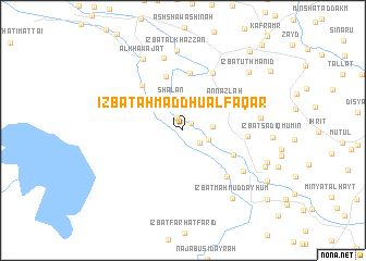 map of ‘Izbat Aḩmad Dhū al Faqār
