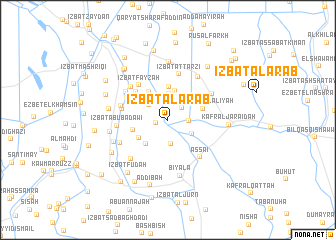 map of ‘Izbat al ‘Arab