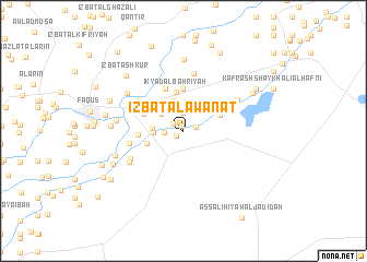 map of ‘Izbat al ‘Awānāt