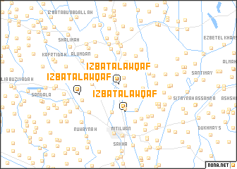 map of ‘Izbat al Awqāf