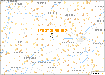 map of ‘Izbat al Bājūr