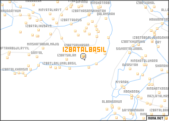 map of ‘Izbat al Bāsil