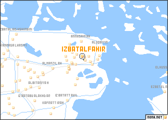 map of ‘Izbat al Fahīr
