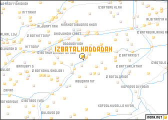 map of ‘Izbat al Ḩaddādah