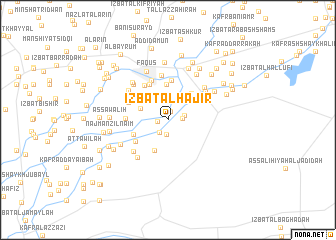 map of ‘Izbat al Ḩājir