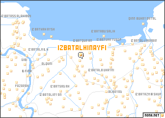 map of ‘Izbat al Ḩinayfī