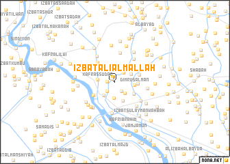 map of ‘Izbat ‘Alī al Mallāḩ