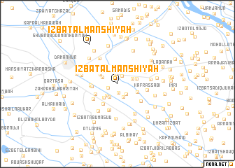 map of ‘Izbat al Manshīyah