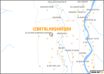 map of ‘Izbat al Mashārqah