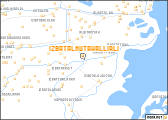 map of ‘Izbat al Mutawallī ‘Alī