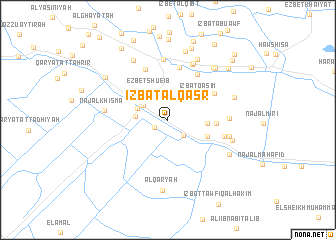 map of ‘Izbat al Qaşr