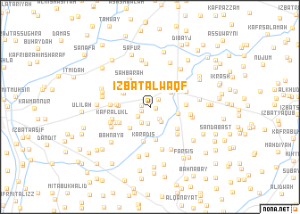 map of ‘Izbat al Waqf