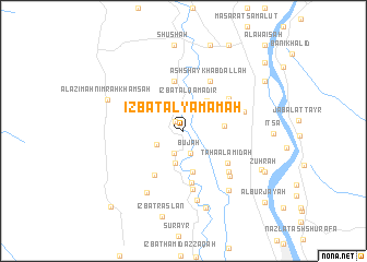 map of ‘Izbat al Yamāmah