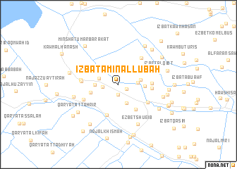map of ‘Izbat Amīn ‘Allūbah