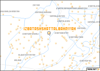 map of ‘Izbat ash Shaţţ al Baḩrīyah