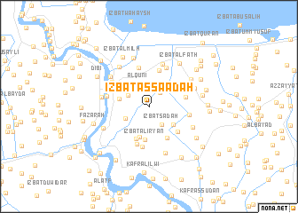 map of ‘Izbat as Sa‘ādah