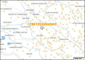 map of ‘Izbat as Sawwāḩīn
