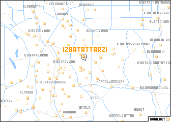 map of ‘Izbat at Tarzī