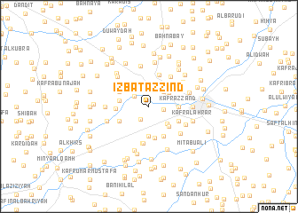 map of ‘Izbat az Zind