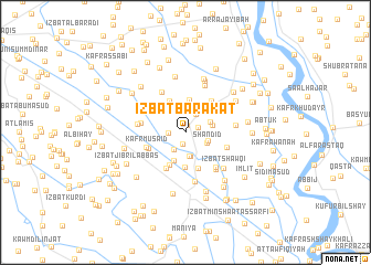 map of ‘Izbat Barakāt