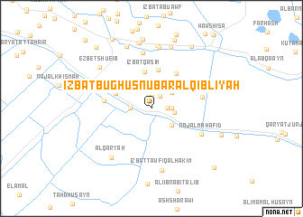 map of ‘Izbat Būghūş Nūbār al Qiblīyah