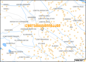 map of ‘Izbat Dāwūd an Najjār