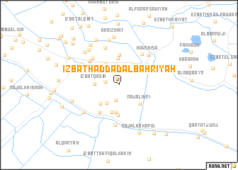 map of ‘Izbat Ḩaddād al Baḩrīyah