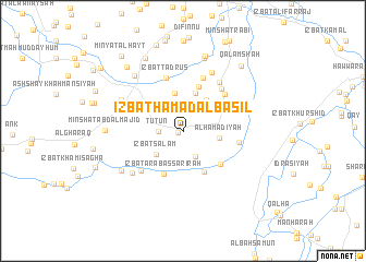 map of ‘Izbat Ḩamad al Bāsil