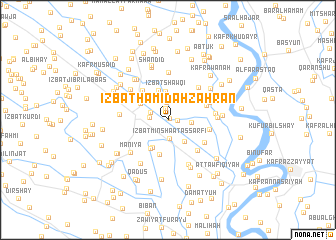 map of ‘Izbat Ḩamīdah Zahrān