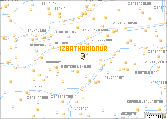 map of ‘Izbat Ḩāmid Nūr