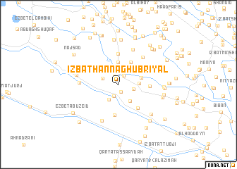 map of ‘Izbat Ḩannā Ghubriyāl