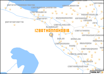 map of ‘Izbat Ḩanna Ḩabīb