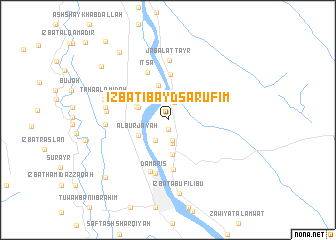 map of ‘Izbat ‘Ibayd Şārūfīm